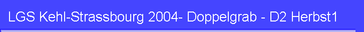 LGS Kehl-Strassbourg 2004- Doppelgrab - D2 Herbst1