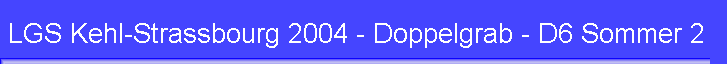 LGS Kehl-Strassbourg 2004 - Doppelgrab - D6 Sommer 2